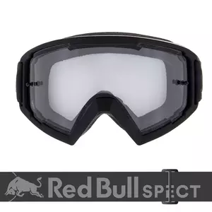Óculos de proteção para motociclistas Red Bull Spect Eyewear Whip preto flash transparente/vidro transparente