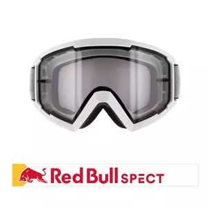 Gafas de moto Red Bull Spect Eyewear Whip white clear flash/clear glass - WHIP-013