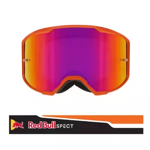 Lunettes de moto Red Bull Spect Eyewear Strive orange glass purple red flash/purple with red mirror goggles-1