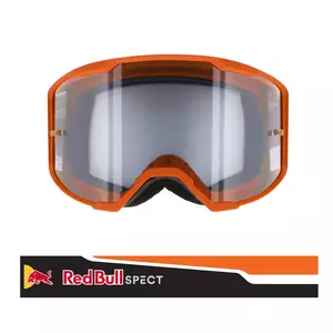 Red Bull Spect Eyewear Strive oranžna prozorna bliskavica/prozorna leča motoristična očala - STRIVE-015S