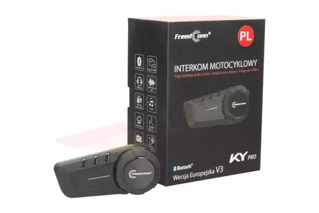 FreedConn KY-Pro V3 Single 1 ķiveres interkoms-8