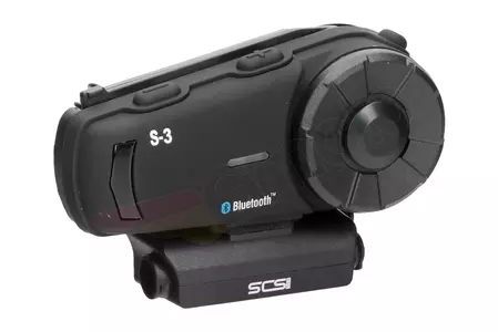 Interkom pro motocykly SCS S-3 Bluetooth 1000m FM 1 helma - SCS S-3