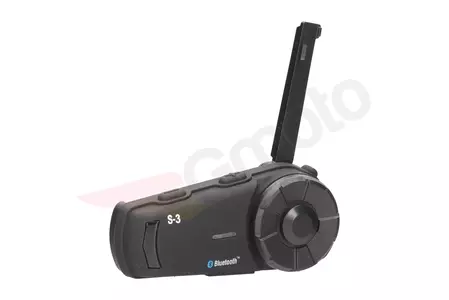 Interfono per moto SCS S-3 Bluetooth 1000m FM 1 casco-4