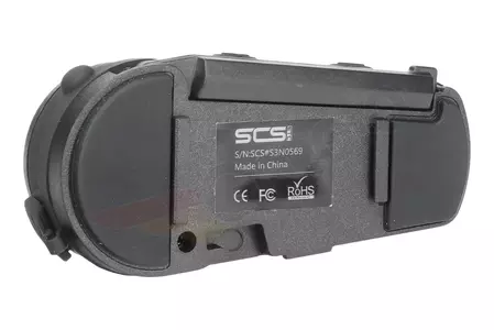 Interfon pentru motociclete SCS S-3 Bluetooth 1000m FM 1 cască-5