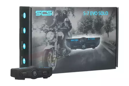 Motorradhelm Gegensprechanlage Intercom SCS S-7 Evo Bluetooth-10