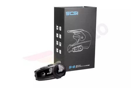 Motorradhelm Gegensprechanlage Intercom SCS S-8 Bluetooth 500m-10