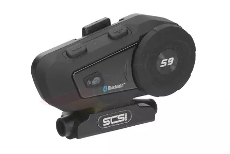 SCS S-9 Bluetooth 500m interkom pro motocykly 1 helma - SCS S-9