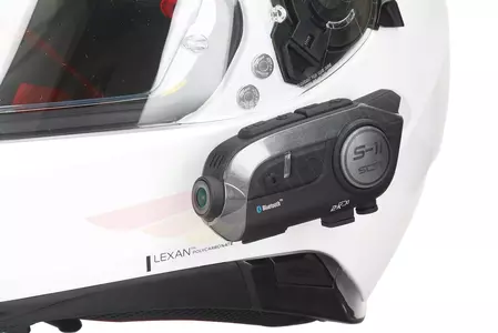 Motorkerékpár intercom SCS S-11 Bluetooth 800M WiFi kamera 2K 1 bukósisak-8