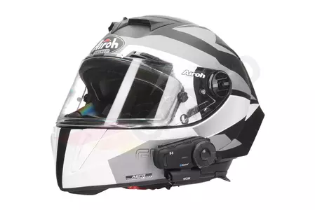 Motocyklový interkom SCS S-3 Bluetooth 1000m FM 2 helmy-13