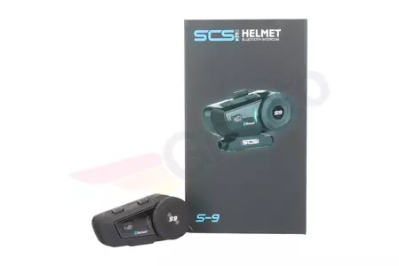 SCS S-9 Bluetooth 500m interkomy pre motocykle 2 prilby-14