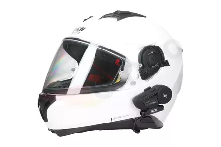 Motorradhelm Gegensprechanlage Intercom SCS S-9 Bluetooth 500m 2 Helme-8