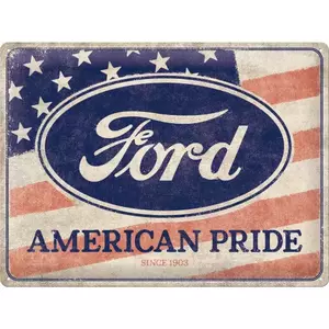 Plechový plagát 30x40cm Ford American-1
