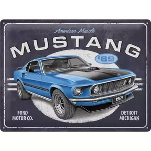 Tintype Poster 30x40cm Ford Mustang 1969-1