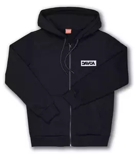 DAVCA sweatshirt med dragkedja i bomull Reflekterande logotyp M - BS-02-07-M