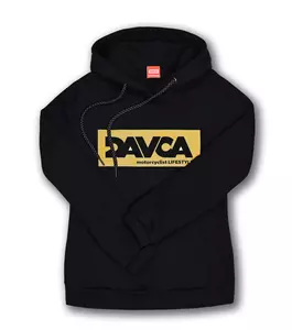 Sieviešu kokvilnas jaka ar kapuci DAVCA zelta logo M-1