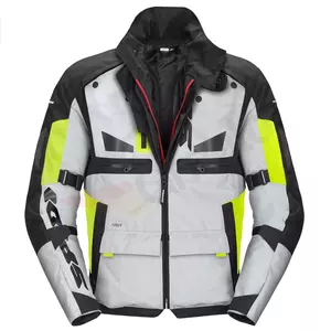 Spidi Crossmaster H2Out crna i fluo siva XL tekstilna motociklistička jakna-1