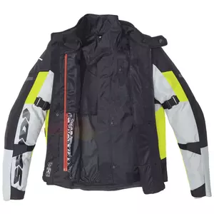 Spidi Crossmaster H2Out crna i pepeljasta fluo 5XL tekstilna motoristička jakna-3