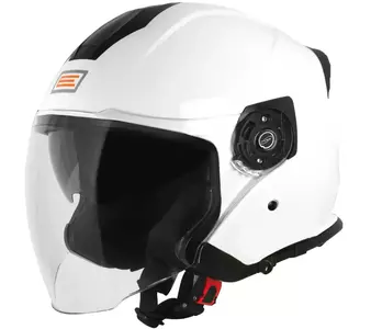 Origine Palio 2.0 heltäckande vit blank XS motorcykelhjälm med öppet ansikte - KASORI941
