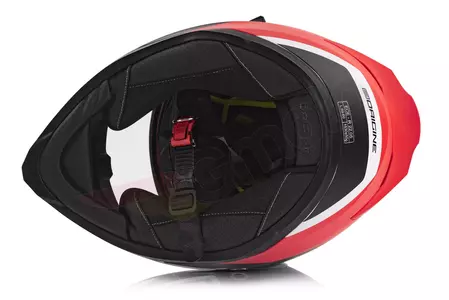 Origine Strada Layer rouge/noir/blanc mat M casque moto intégral-5