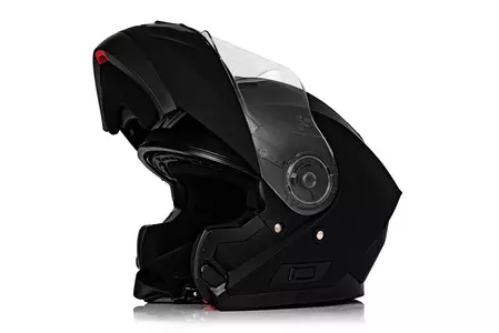 "Vini Atakama" žandikaulio motociklininko šalmas juodas matinis XS-2