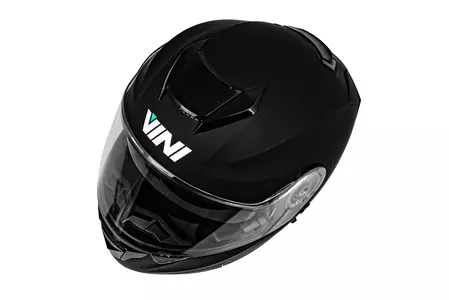 "Vini Atakama" žandikaulio motociklininko šalmas juodas matinis XS-8
