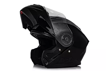 Vini Atakama σαγόνι κράνος μοτοσικλέτας γυαλιστερό μαύρο XS-2