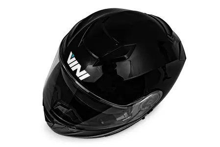 Vini Atakama σαγόνι κράνος μοτοσικλέτας γυαλιστερό μαύρο XS-8