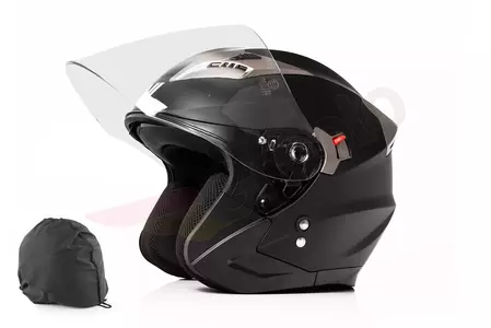 Motocyklová přilba Vini Corse s otevřeným obličejem matná černá L-1