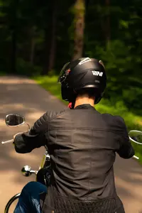 Vini Corse atvērtā motociklista ķivere melna matēta XL-15
