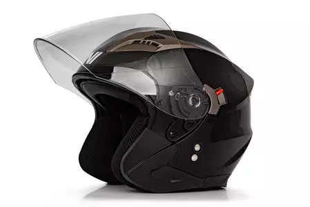 Offener Helm Vini Corse schwarz glänzend S-2