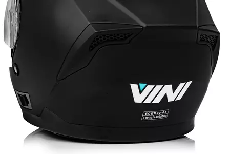 Vini Aero integral motorcykelhjälm svart matt XS-11
