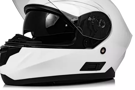 Vini Aero integralna motoristična čelada bela sijaj XS-10