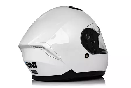 "Vini Aero" integralus motociklininko šalmas baltas blizgus XS-5
