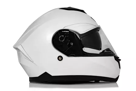 "Vini Aero" integralus motociklininko šalmas baltas blizgus L-4