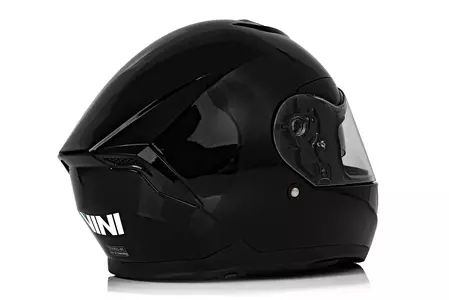 Vini Aero integral motorcykelhjälm blank svart M-5