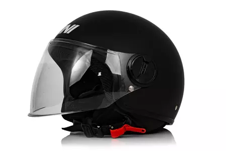 Vini Bazz cască de motocicletă cu fața deschisă negru mat XS