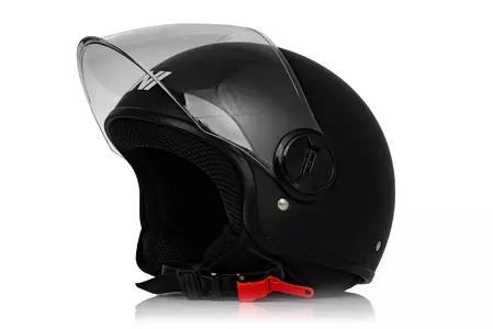 Vini Bazz cască de motocicletă cu fața deschisă negru mat XS-2