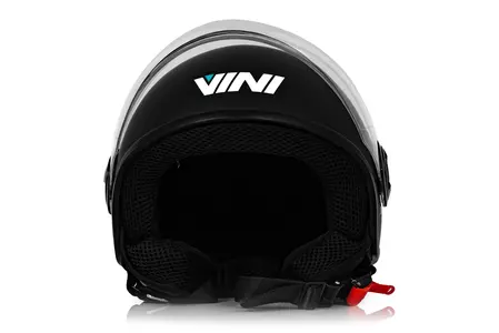 "Vini Bazz" atviras motociklininko šalmas juodas matinis XS-3