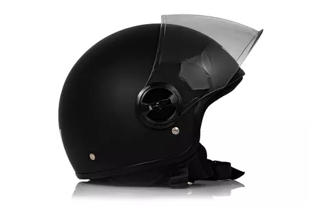 Motocyklová prilba Vini Bazz s otvorenou tvárou čierna matná XS-4