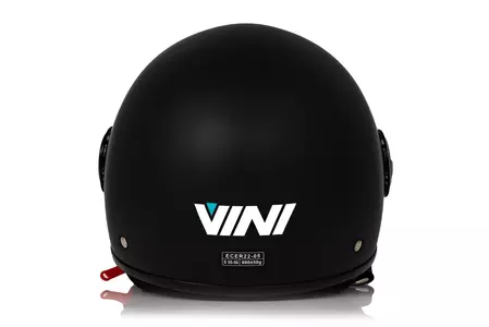 Offener Helm Vini Bazz schwarz matt  XL-6