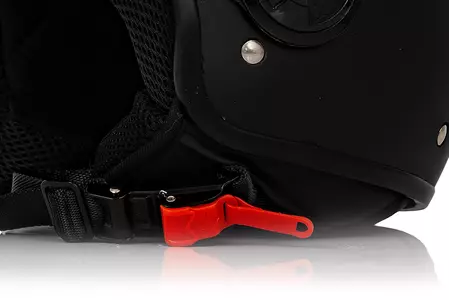 Kask motocyklowy otwarty Vini Bazz czarny mat XL-9