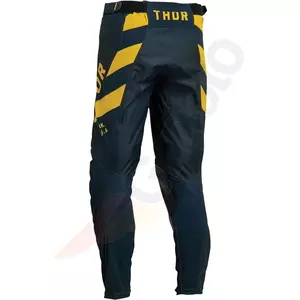 Thor Pulse Vapor cross/enduro kalhoty námořnická modř/žlutá 36-2