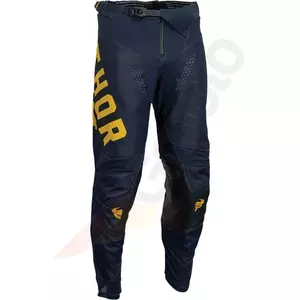 Thor Pulse Vapor cross/enduro kalhoty námořnická modř/žlutá 38-1