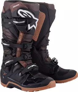 Alpinestars Tech 7 Enduro cross/enduro laarzen zwart/bruin 10-1