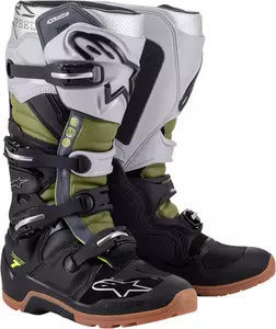Alpinestars Tech 7 Enduro kroso/enduro batai juodi/žali/sidabriniai 10-1