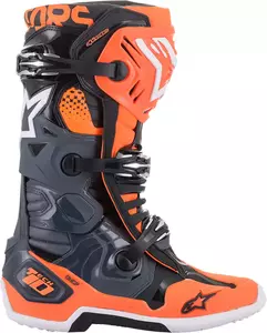 Alpinestars Tech 10 krosa/enduro apavi pelēki/oranži 10-2