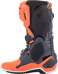 Alpinestars Tech 10 крос/ендуро обувки сиви/оранжеви 10-6