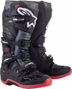 Alpinestars Tech 7 μπότες cross/enduro μαύρο/γκρι/κόκκινο 10-1