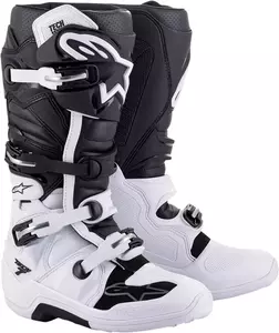 Alpinestars Tech 7 sapatos de cross/enduro branco/preto 12-1