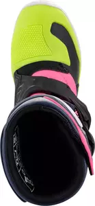Alpinestars Tech 3S Copii pantofi de cross/enduro galben fluo/negru/roz/verde 10-5